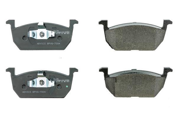 Jeu de 4 plaquettes de frein AISIN ref. BPVG-7004